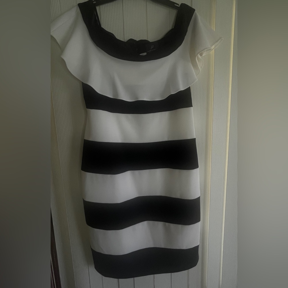 Adrianna Papell Off The Shoulder Dress NWOT